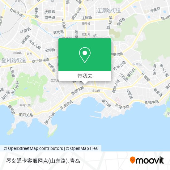 琴岛通卡客服网点(山东路)地图