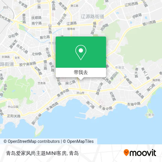 青岛爱家风尚主题MINI客房地图