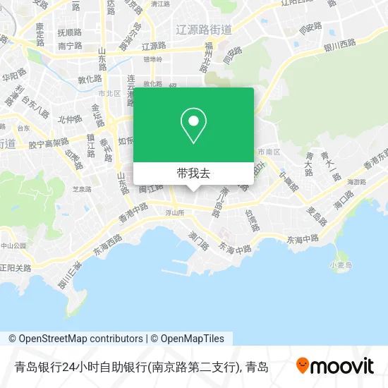 青岛银行24小时自助银行(南京路第二支行)地图