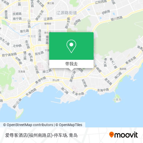爱尊客酒店(福州南路店)-停车场地图