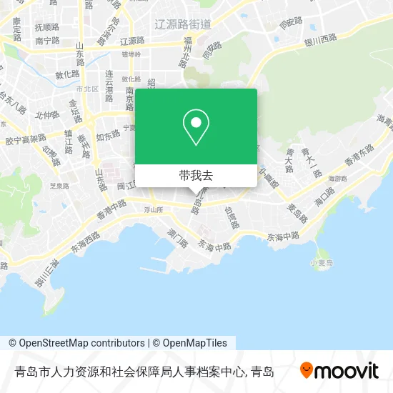 青岛市人力资源和社会保障局人事档案中心地图