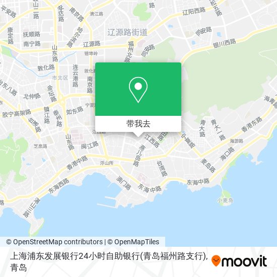 上海浦东发展银行24小时自助银行(青岛福州路支行)地图