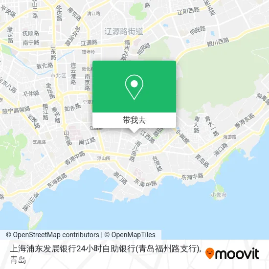 上海浦东发展银行24小时自助银行(青岛福州路支行)地图