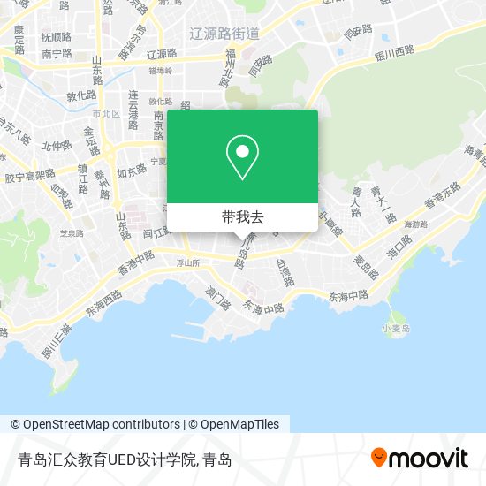 青岛汇众教育UED设计学院地图