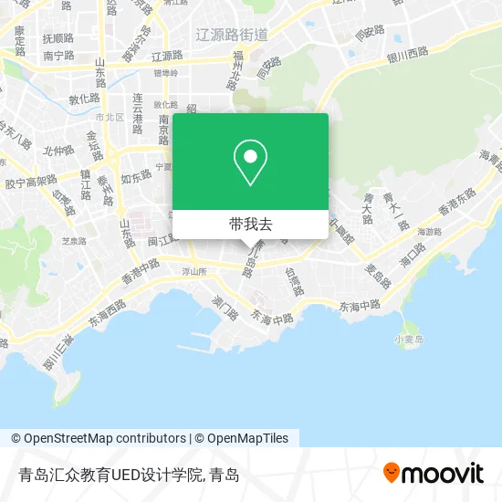 青岛汇众教育UED设计学院地图