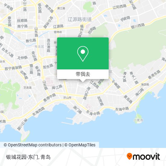 银城花园-东门地图