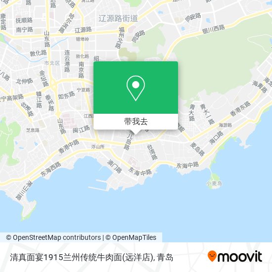 清真面宴1915兰州传统牛肉面(远洋店)地图