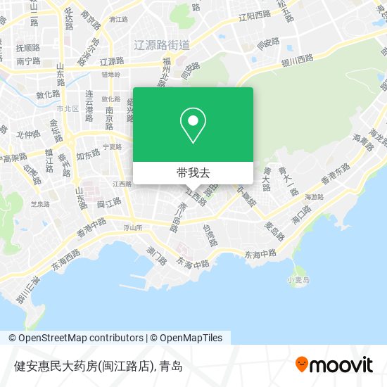 健安惠民大药房(闽江路店)地图