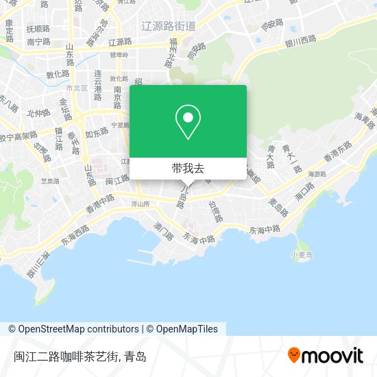 闽江二路咖啡茶艺街地图