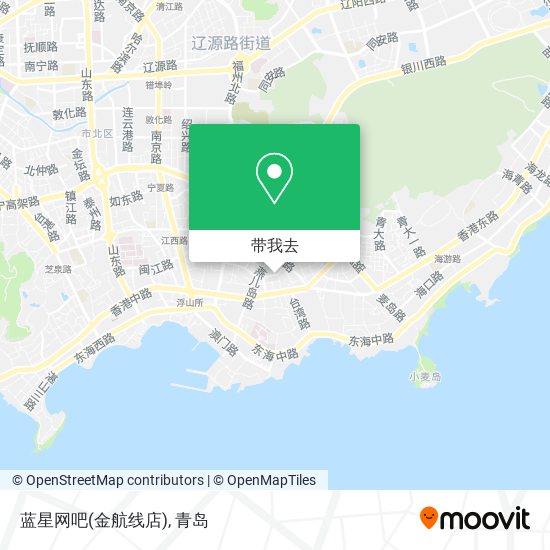 蓝星网吧(金航线店)地图