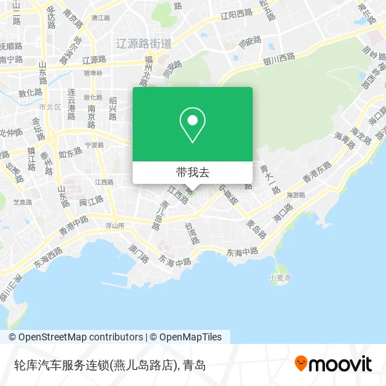 轮库汽车服务连锁(燕儿岛路店)地图