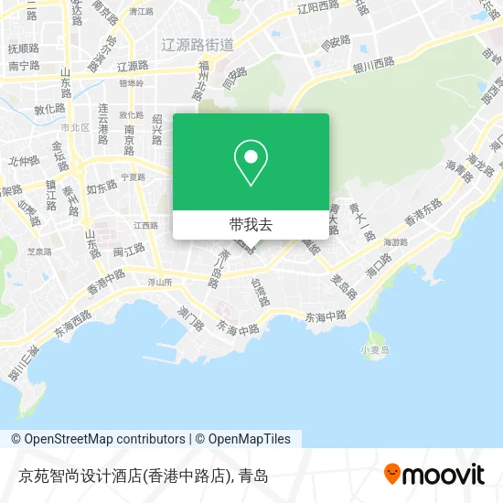 京苑智尚设计酒店(香港中路店)地图
