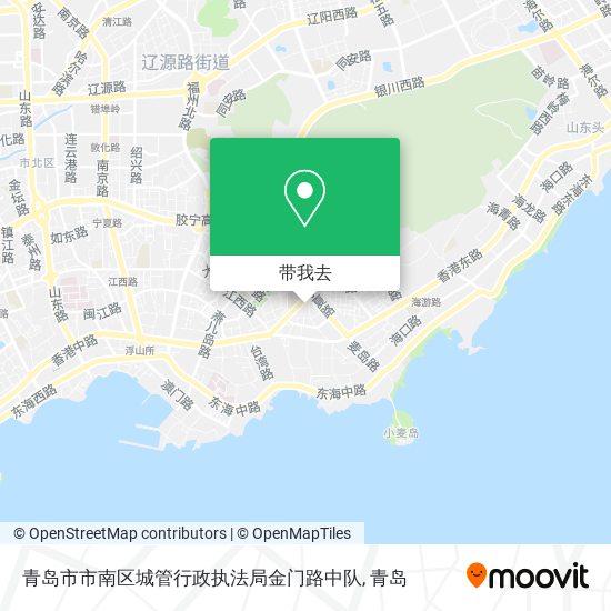 青岛市市南区城管行政执法局金门路中队地图