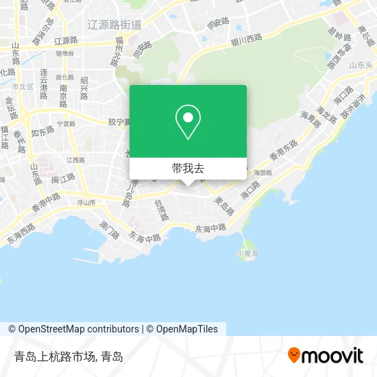 青岛上杭路市场地图