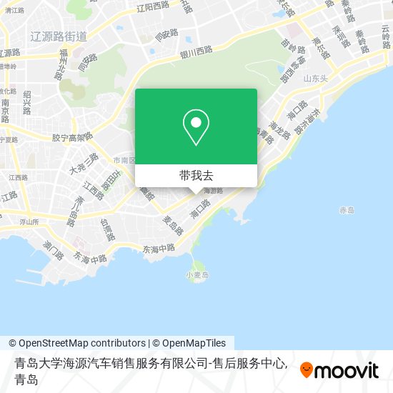 青岛大学海源汽车销售服务有限公司-售后服务中心地图
