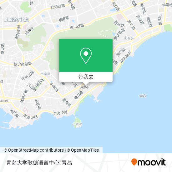 青岛大学歌德语言中心地图