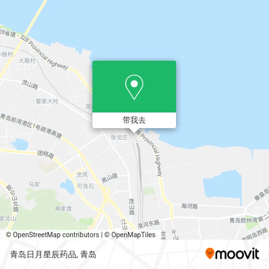 青岛日月星辰药品地图