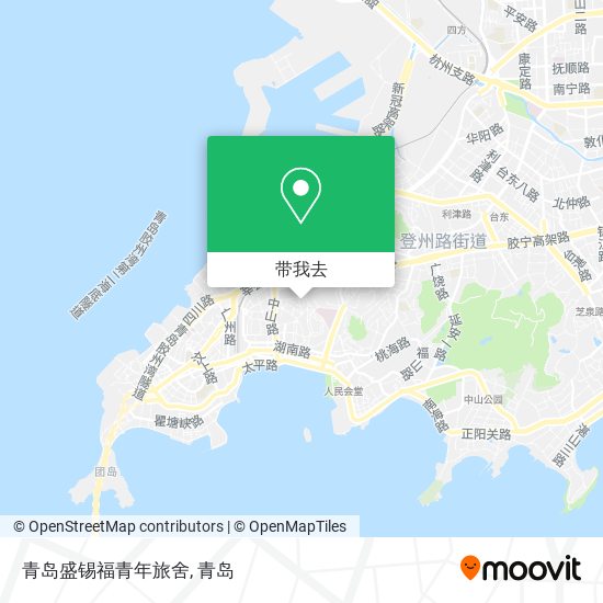 青岛盛锡福青年旅舍地图