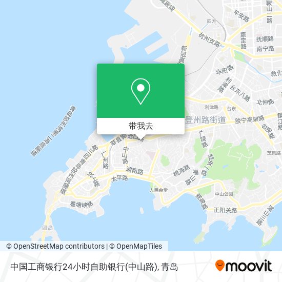 中国工商银行24小时自助银行(中山路)地图