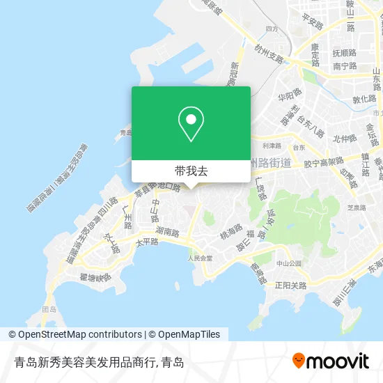 青岛新秀美容美发用品商行地图