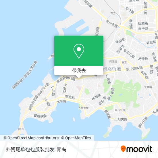 外贸尾单包包服装批发地图