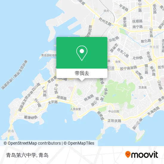 青岛第六中学地图