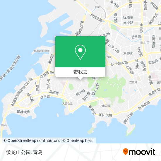 伏龙山公园地图
