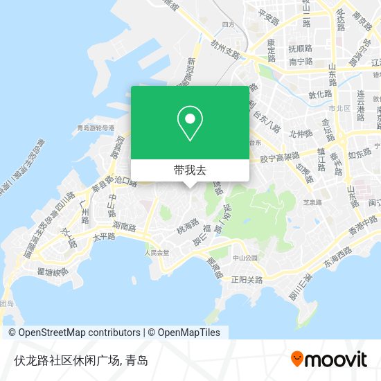 伏龙路社区休闲广场地图