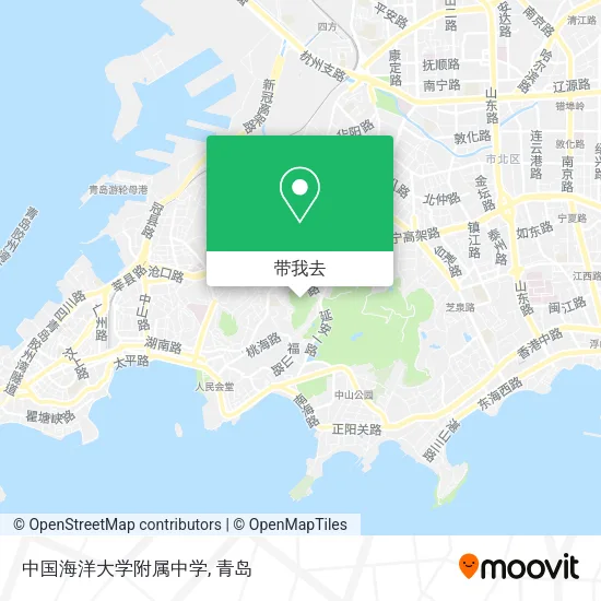 中国海洋大学附属中学地图