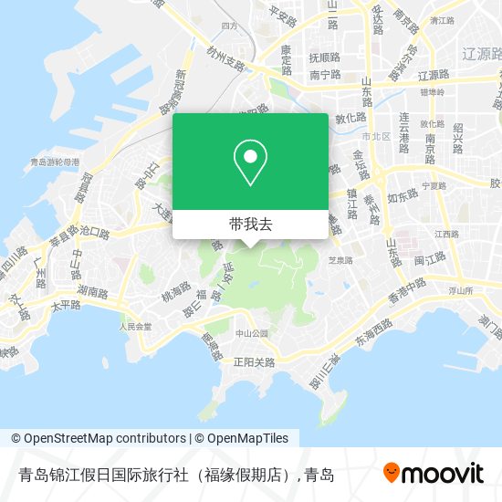 青岛锦江假日国际旅行社（福缘假期店）地图