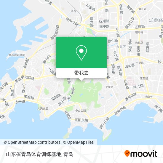 山东省青岛体育训练基地地图
