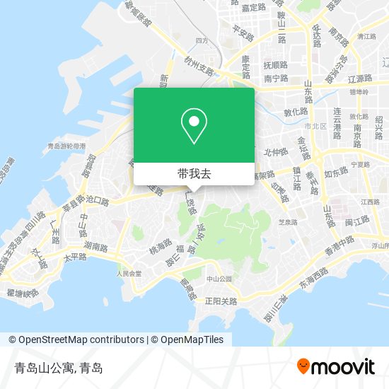 青岛山公寓地图