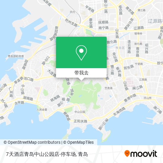 7天酒店青岛中山公园店-停车场地图