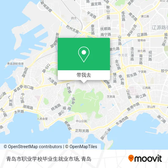 青岛市职业学校毕业生就业市场地图