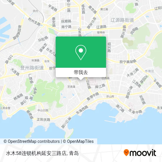 水木58连锁机构延安三路店地图