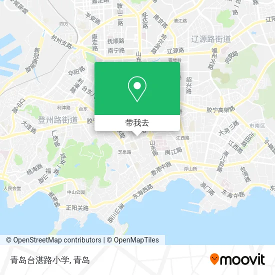 青岛台湛路小学地图