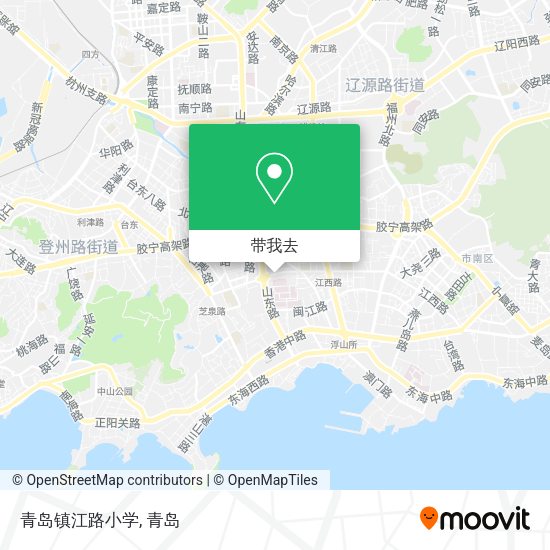 青岛镇江路小学地图