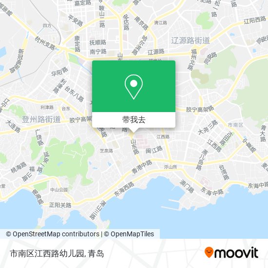 市南区江西路幼儿园地图