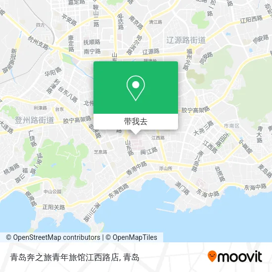 青岛奔之旅青年旅馆江西路店地图
