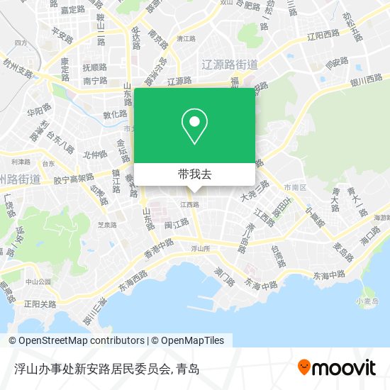 浮山办事处新安路居民委员会地图