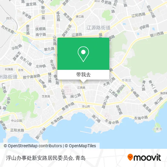 浮山办事处新安路居民委员会地图