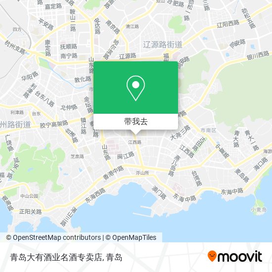 青岛大有酒业名酒专卖店地图