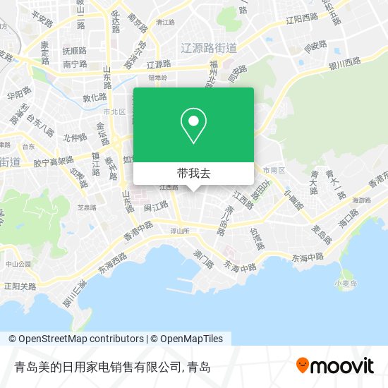 青岛美的日用家电销售有限公司地图