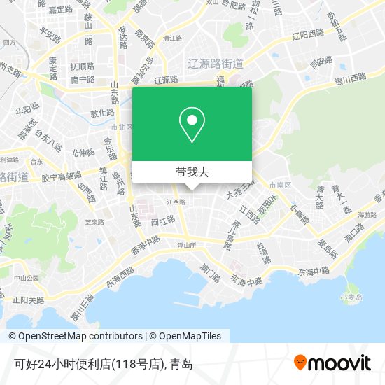 可好24小时便利店(118号店)地图