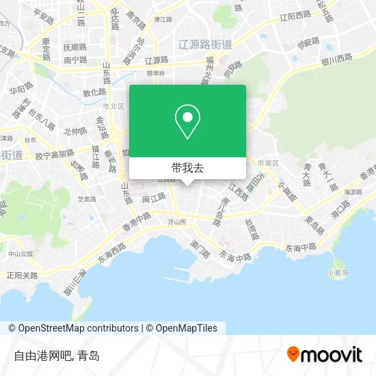 自由港网吧地图
