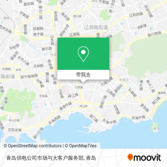 青岛供电公司市场与大客户服务部地图