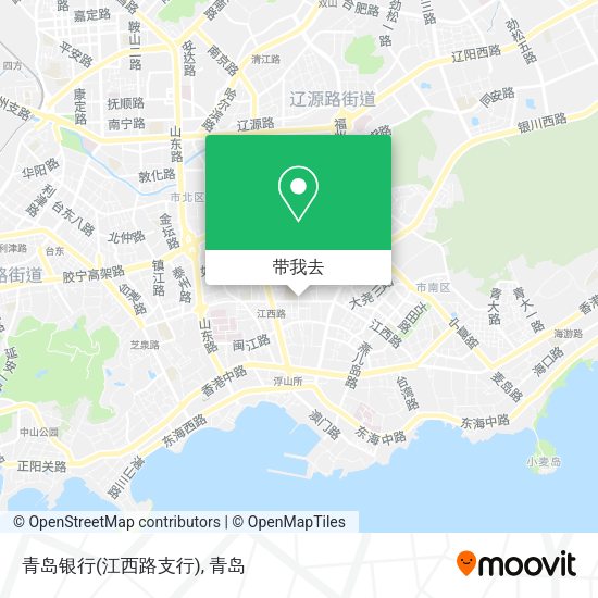 青岛银行(江西路支行)地图