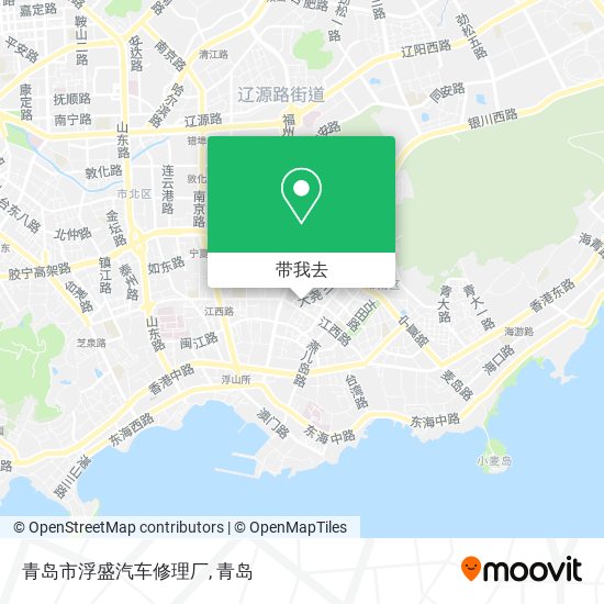 青岛市浮盛汽车修理厂地图