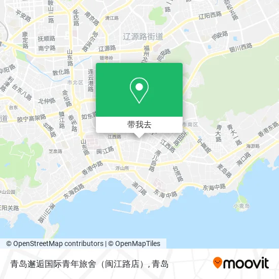 青岛邂逅国际青年旅舍（闽江路店）地图