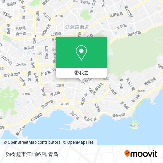 购得超市江西路店地图